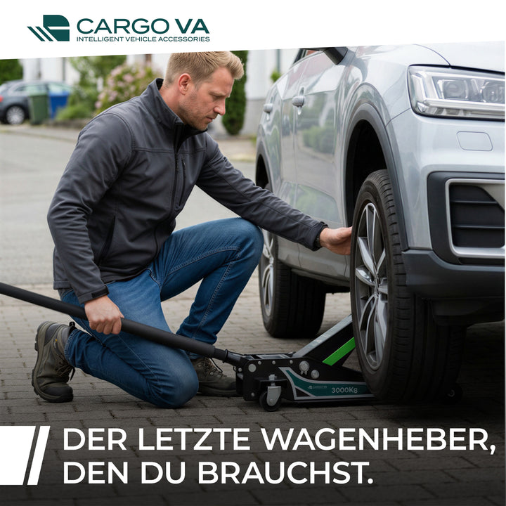 Wagenheber Hydraulisch 3T PRO - TÜV Zertifiziert 75-505 mm Hubhöhe