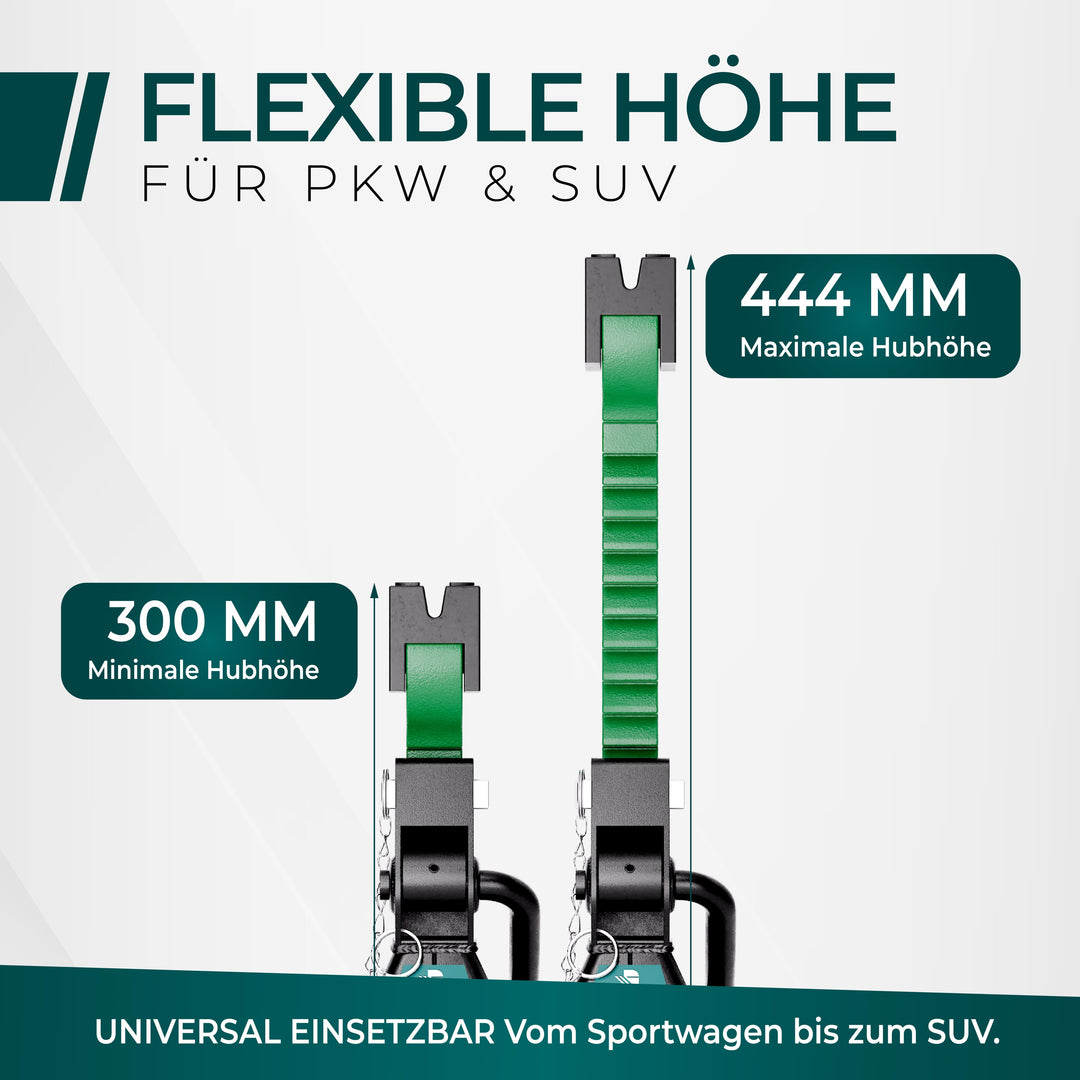 Unterstellbock 3T - TÜV Zertifiziert - 300 - 444MM [2er Set]