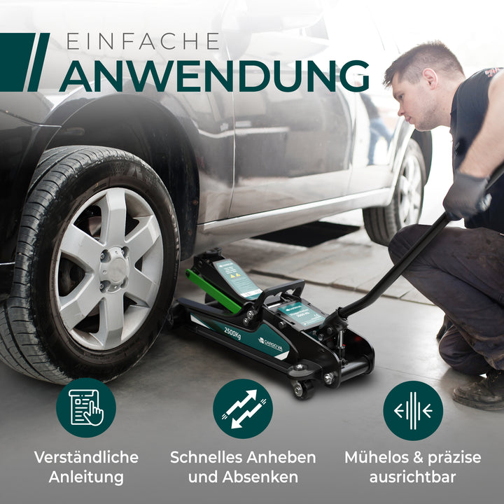 Wagenheber hydraulisch 2,5T - TÜV Zertifiziert
