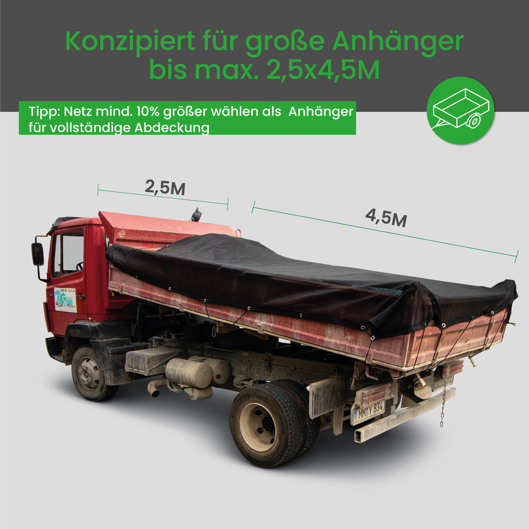 Feinmaschige Anhängernetze - bis max: 3,5x7,0M – cargova